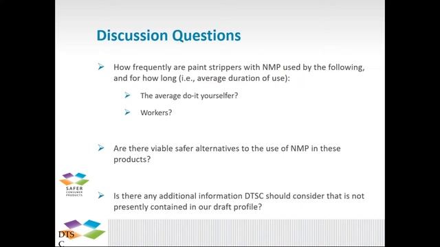 DTSC Public Workshop: 1-Methyl-2-pyrrolidone (NMP) смотреть онлайн