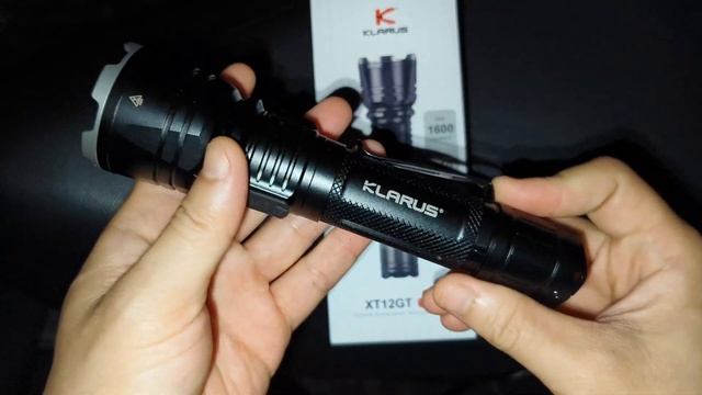 Klarus XT12GT Pro, Tactical Long Range Flashlight, SFT40, 1600 Lumens, 850 Meters Throw