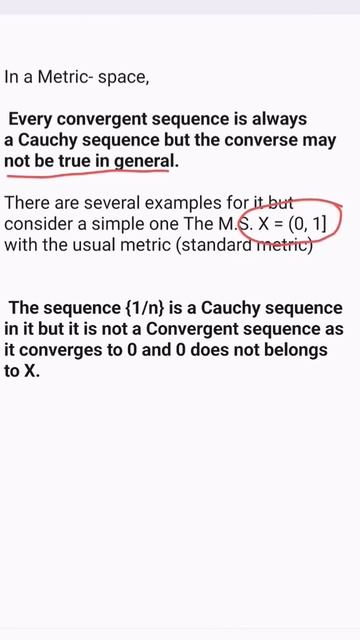 Every convergent sequence is a cauchy sequence #mcq #math #shorts #@SowmyaSukusNotions2918 смотреть онлайн