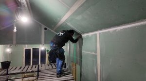 Стыки гипсокартона. Работа с тейпером(базука)