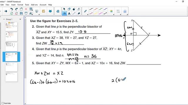 Grade 8: Chapter 5.1 Perpendicular & Angle Bisectors смотреть онлайн
