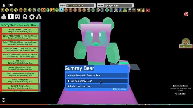 Gummy Bear Quest Hand In And Also Giving The Present