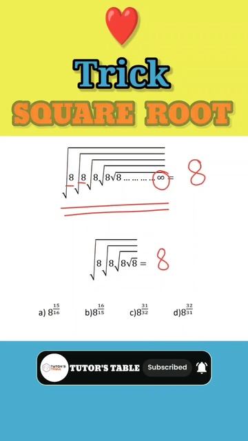 🔥SQUARE ROOT TRICKS🔥#shorts #short #ytshorts #squre_roots #maths #mathtricks #simplification #viral смотреть онлайн