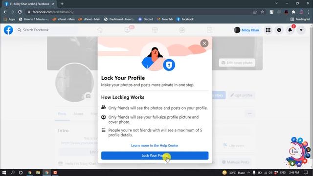 How to lock facebook profile | A Simple Guide смотреть онлайн