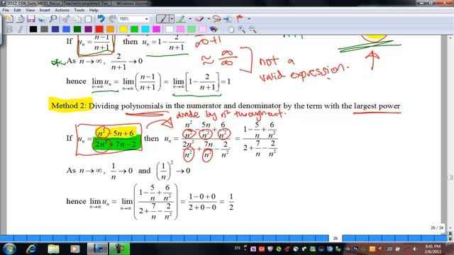 Limits of Non-recurring Sequences [Sequence Video 2] смотреть онлайн