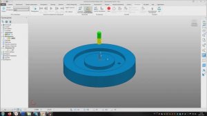 Power Mill. Подвод по шаблону через предварительно просверленное отверстие