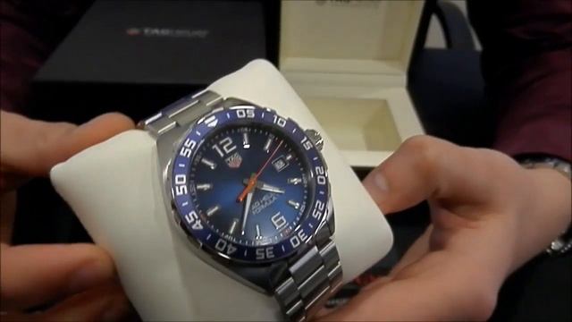 TAG Heuer Formula 1 43mm Quartz Blue 2016 | WatchesGMT смотреть онлайн