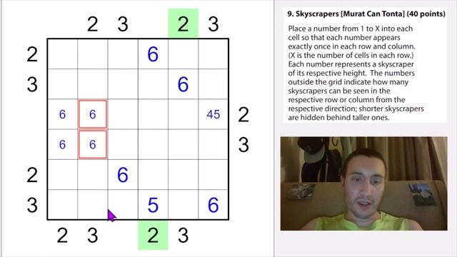 (Puzzle GP 2023, Round 2) Skyscrapers смотреть онлайн