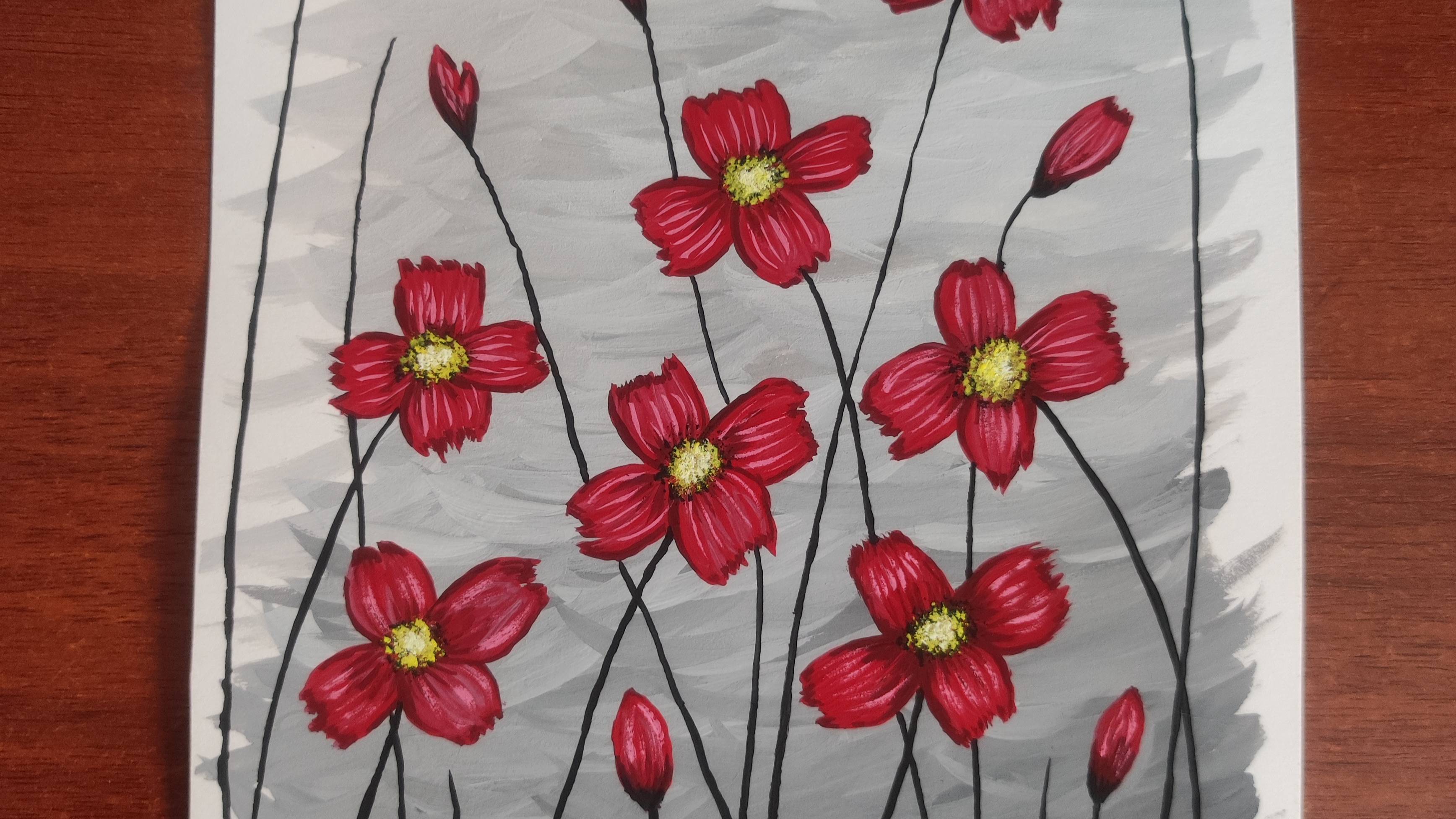 Урок ИЗО Как нарисовать цветы гуашью смотреть онлайн