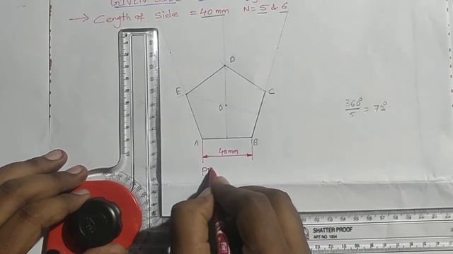 Construction Of Pentagon And Hexagon By Using Angular Method