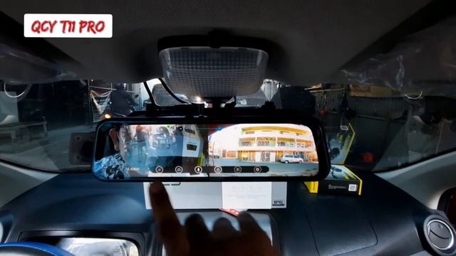 QCY T11 PRO DASHCAM REARVIEW MIRROR FRONT AND BACK CAMERA.1296P VIDEO RESOLUTION смотреть онлайн