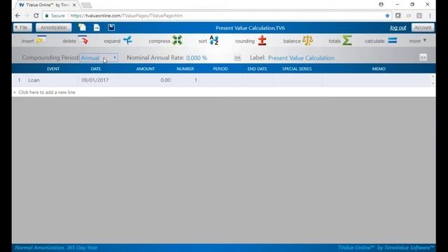 TValue Online - Present Value Calculation смотреть онлайн
