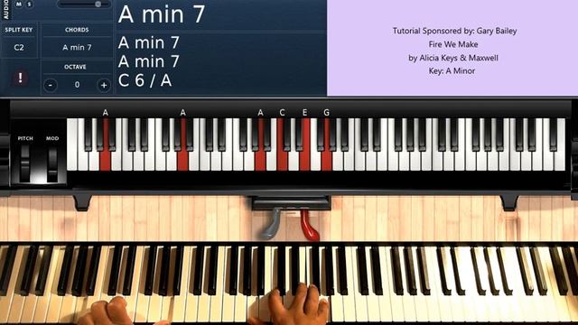 Fire We Make (by Alicia Keys & Maxwell) - Piano Tutorial смотреть онлайн