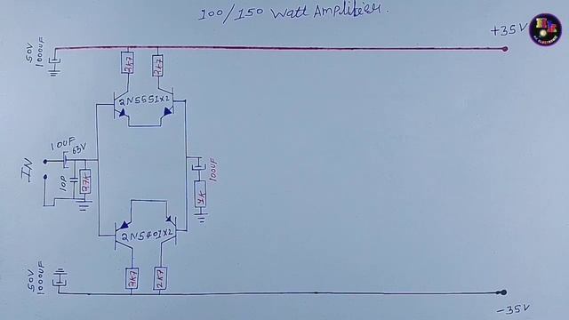 100/150 Watt Amplifier Circuit Diagram , Amplifier Circuit Diagram, Amplifier Driver Board смотреть онлайн