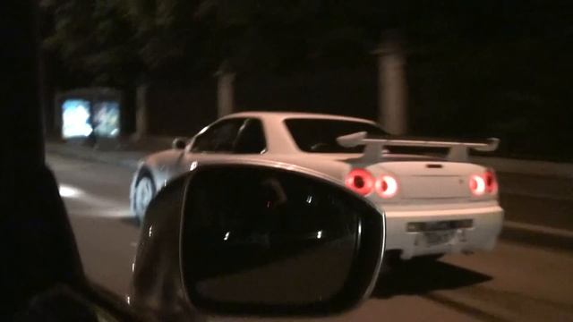 Nissan GT-R R35 HKS GT570 vs Nissan GT-R R34 800hp смотреть онлайн
