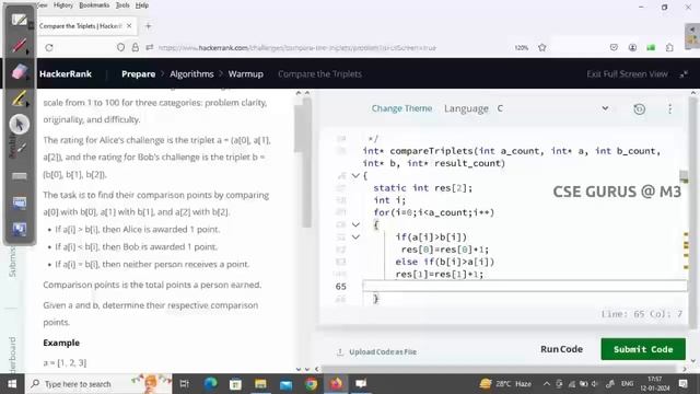 3.Compare Triplet - Hackerrank смотреть онлайн