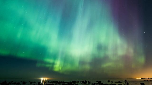 Aurora Borealis, 17 March 2015, Estonia, Tilgu beach смотреть онлайн