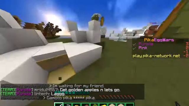 Pika Network | Eggwars Gameplay | "The OP Team" [21] смотреть онлайн