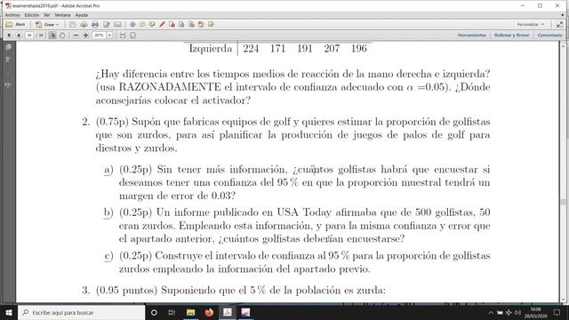 Intervalo de confianza de una proporción (N grande) y tamaño muestral. Parte 10 del tema 6. смотреть онлайн