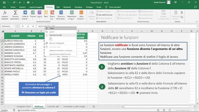 5 TRUCCHI per migliorare gestione formule e controllo errori - Excel Tips and tricks смотреть онлайн