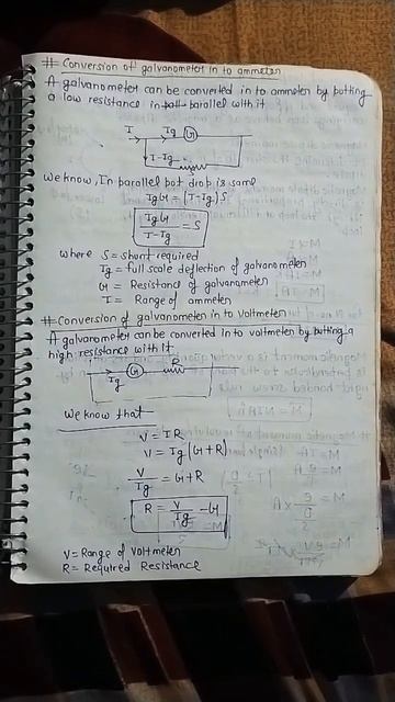 Conversion of galvanometer in to ammeter and voltmeter (Derivation) #pcmbaba_ #shorts смотреть онлайн