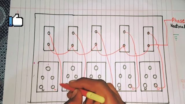 5 Switch 5 Socket Connection Board Wiring Connection Aasan Tarika 💡 смотреть онлайн