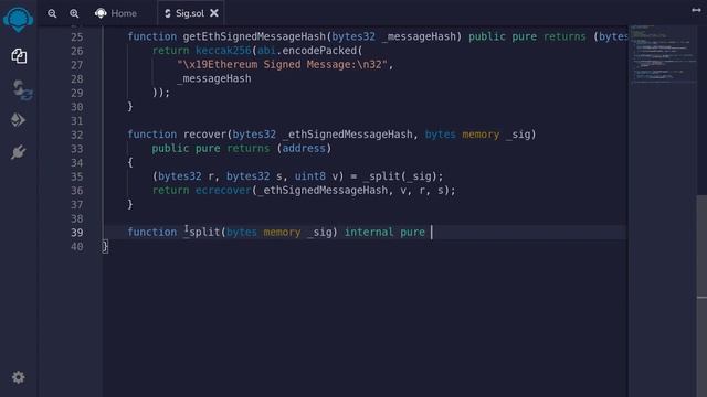 Verify Signature | Solidity 0.8 смотреть онлайн