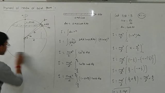 Moment Of Inertia Of Hollow Sphere And Solid Sphere