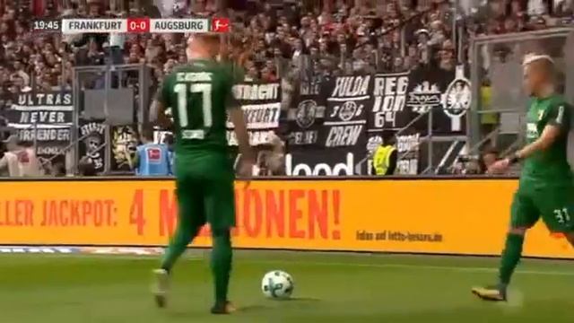 Eintracht Frankfurt 1 - 0 Augsburg 16/09/2017 Philipp Max First Goal 21' HD Full Screen . смотреть онлайн