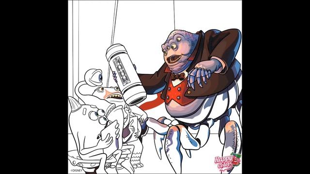 MONSTERS INC. & MONSTERS UNIVERSITY (DISNEY/PIXAR edition) TIME-LAPSE - Coloring for anxious minds смотреть онлайн