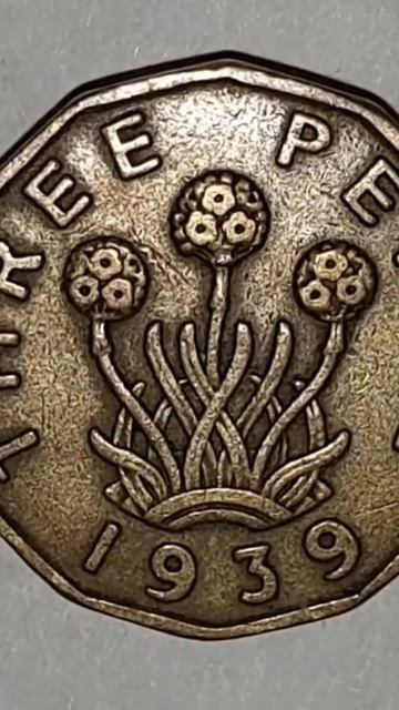 UK 1939 Threepence Coin #shorts смотреть онлайн