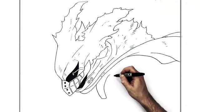 How To Draw Deku (Masked) | Step By Step | My Hero Academia смотреть онлайн
