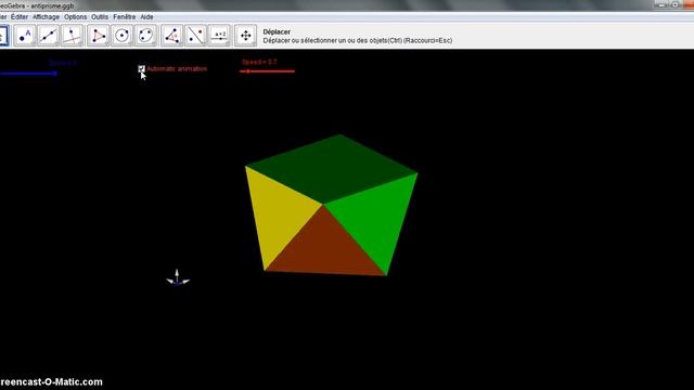Antiprism (3D with Geogebra 3.2) смотреть онлайн