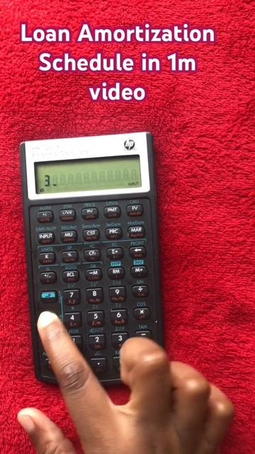 Loan Amortization Schedule | 1m video Using Financial Calculator #finance #financelessons смотреть онлайн