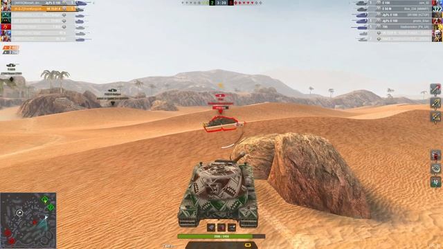 Шесть игроков против двух в Гравитации WoT Blitz. смотреть онлайн