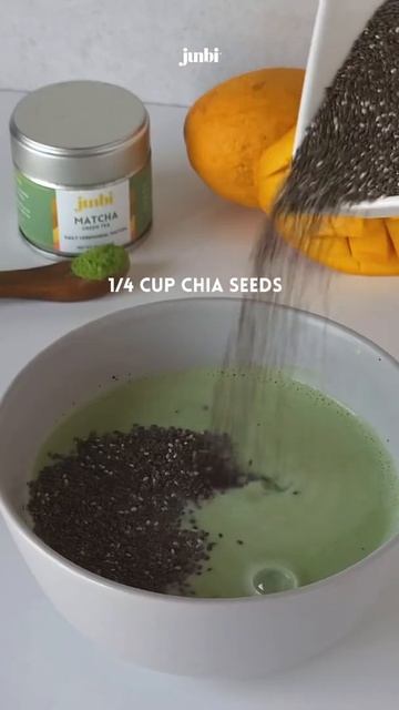 Mango Matcha Chia Pudding #shorts смотреть онлайн