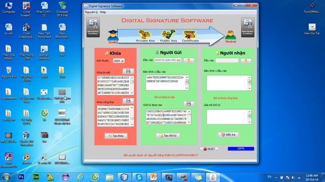 Source code Digital Signature RSA Source code chữ ký số sử dụng giải thuật RSA code Java смотреть онлайн