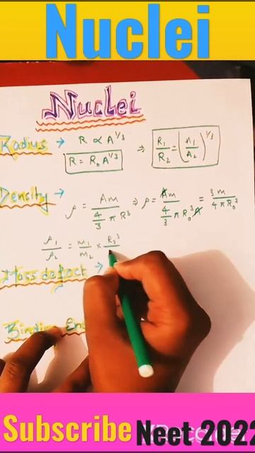 nuclei #shorts #radius #density #binding energy #mass defect смотреть онлайн