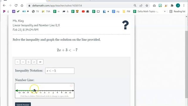 Delta Math Linear Inequality and Number Line L1 & L2 смотреть онлайн