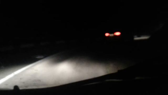 серпантин ночью