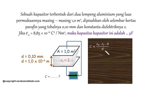 12 - Bab 5 KAPASITOR ( Contoh Soal - Kapasitas Kapasitor Keping Sejajar ) смотреть онлайн