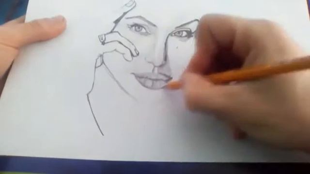 Рисунок #8 Анджелина Джоли