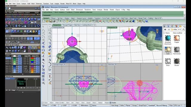 Jewelry design in Martrix | How to create diamond pendant in matrix | gemvision matrix tutorial смотреть онлайн