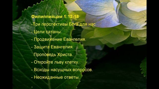 05. Филиппийцам 1:12-18. Пастор Дж.Мур