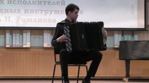 ГЛУШКОВ Александр 16 лет (баян)  В.Золотарёв "РОНДО-КАПРИЧЧИОЗО" (исп.ред. С. Шмелькова)