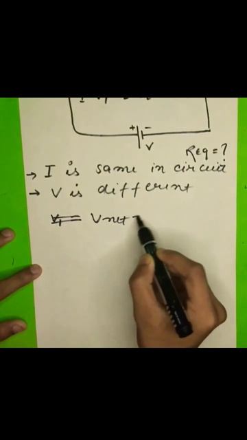 Derivation of series combination of resistors??#jee#new#neet#physicswallah#iit#alpha смотреть онлайн
