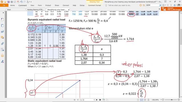 Elemen Mesin II   Umur Bearing Dengan Beban Kombinasi