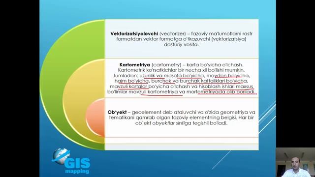 Mavzu Geoaxborot tizim va texnologiyalarda qo`llaniladigan termin va atamalar смотреть онлайн