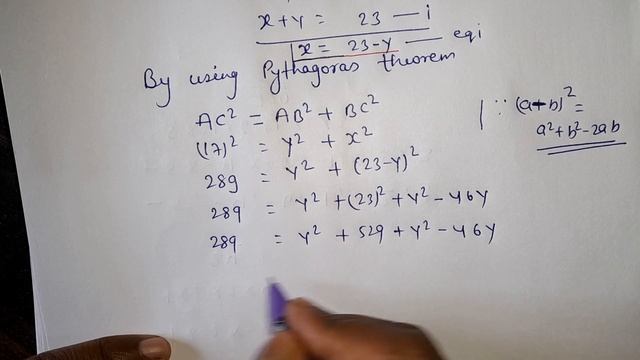 The Perimeter Of The Right Triangle Is 40 Cm And It's Hypotenuse Measures 17 Cm. Find The Area...
