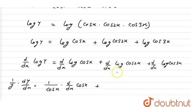 निम्नलिखित फलनों का x के सापेक्ष अवकन गुणांक ज्ञात कीजिए `cosx. cos 2x. cos 3x` смотреть онлайн
